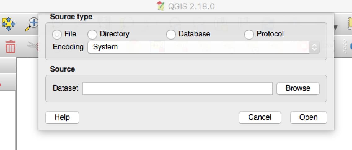 qgis-3.jpeg The QGIS Dialog Box to Add A Vector Layer
