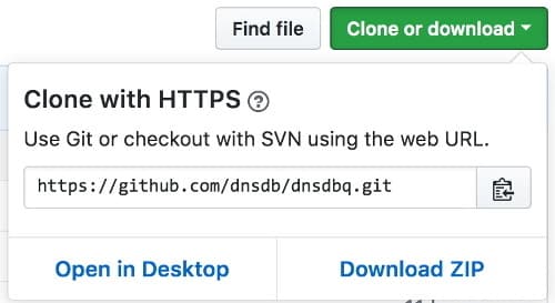 github-dnsdbq.jpeg Screenshot of dnsdbq Client Github Download