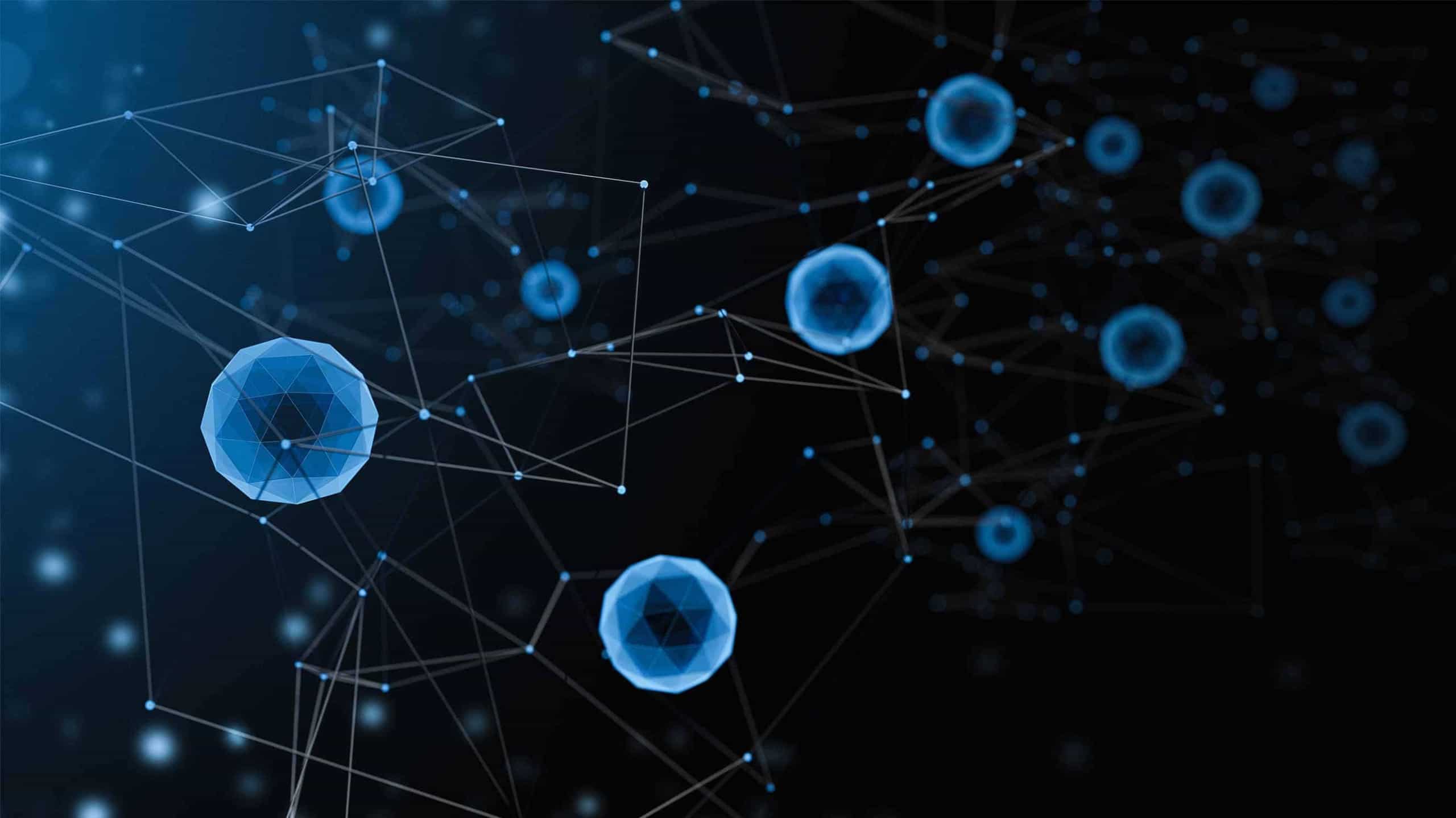 background image, blue circles, lines