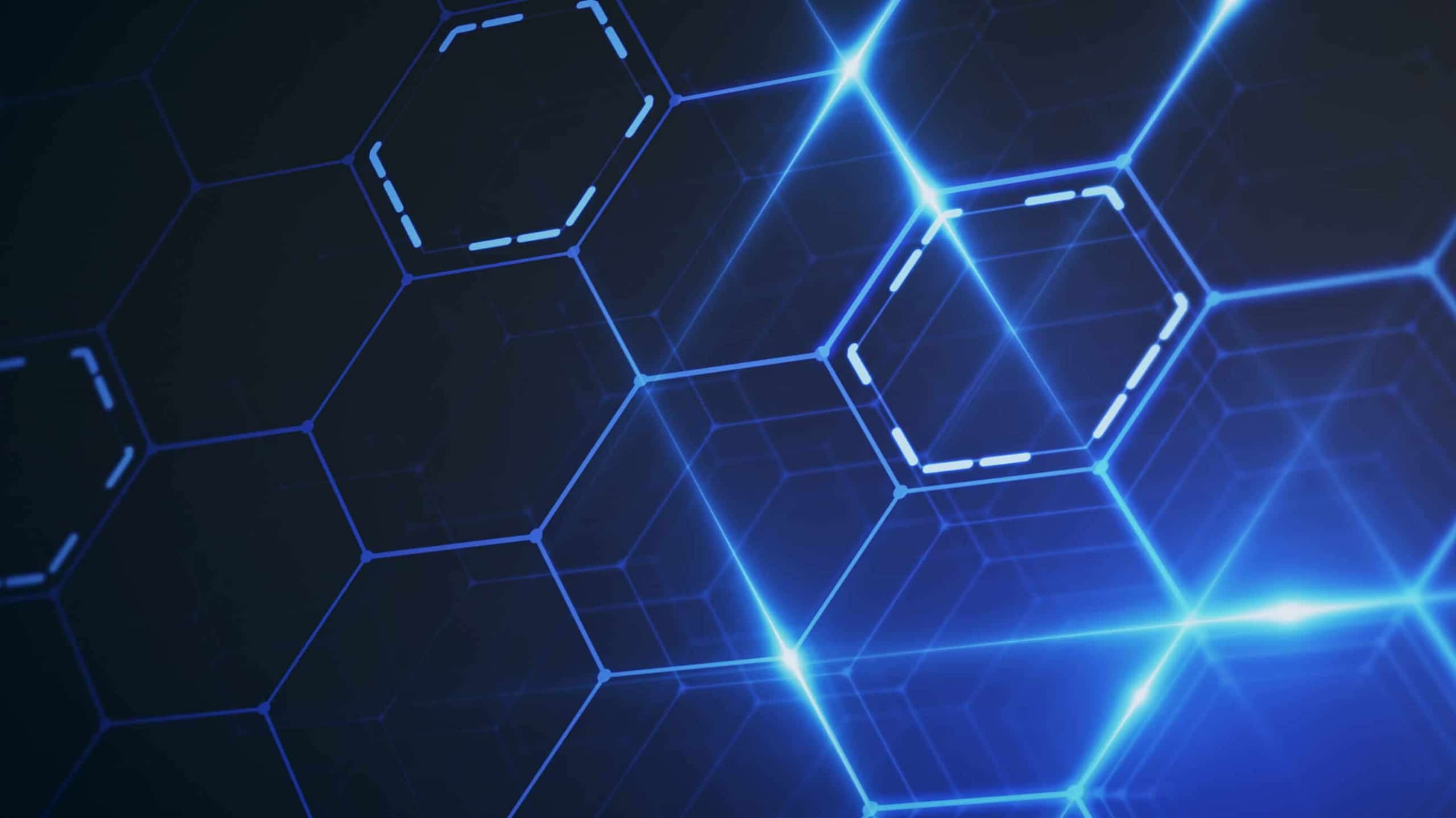 Background with hexagons