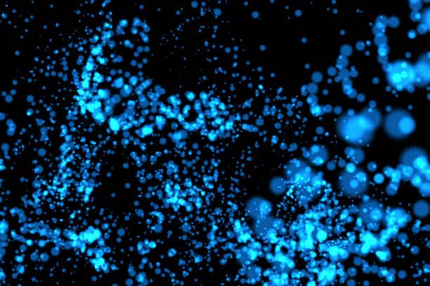Black background with blue dots