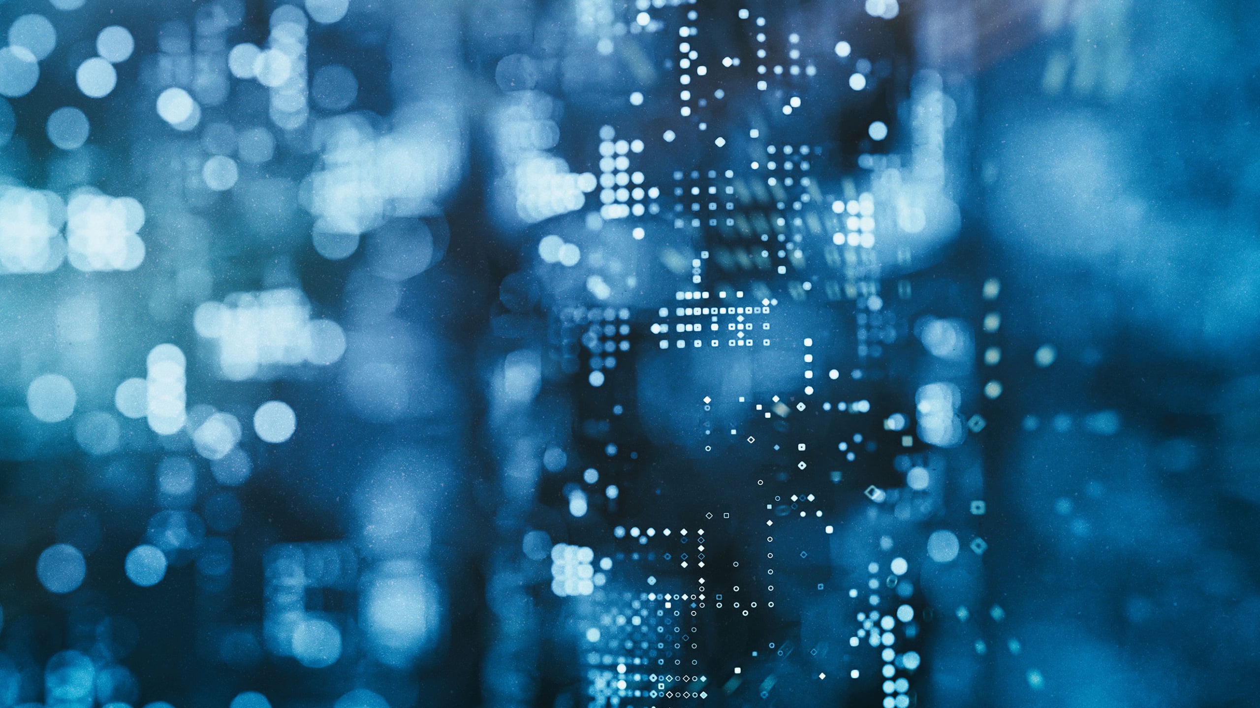 dots, blurred image