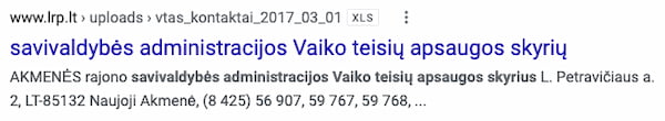 This is a document which the official government of Lithuania provides and can be found on Google as seen below.