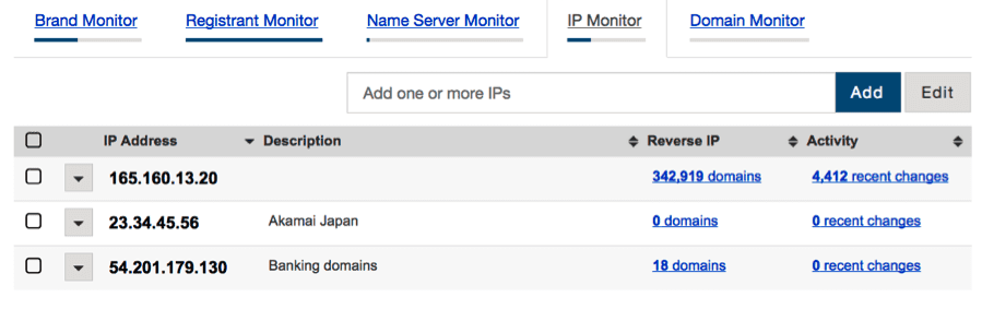 Adding IP Addresses Adding IP Addresses