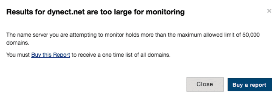 Results Too Large For Monitoring Results Too Large For Monitoring